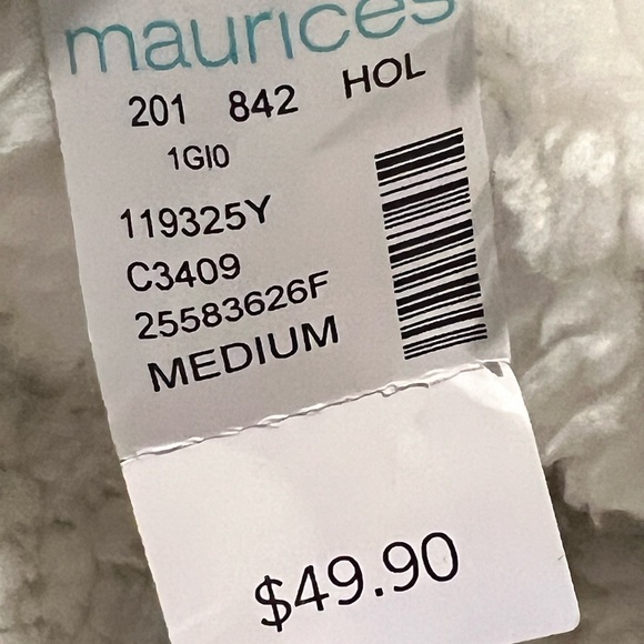 NWT Maurices Medium Green Plaid Sherpa Lined Cinch Waist Sleeveless Vest - Picture 4 of 8